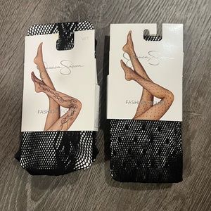 Jessica Simpson sexy black tights - medium
